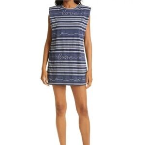 NWT Le Superbe Love Jacquard Sleeveless Muscle Mini Dress